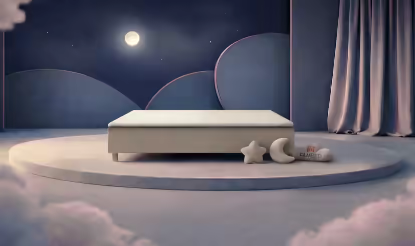 FAMBED family bed in beige, 240 × 200 cm, without headboard