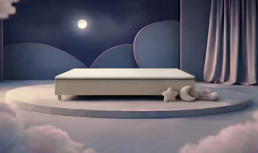 FAMBED family bed in beige, 290 × 200 cm, without headboard