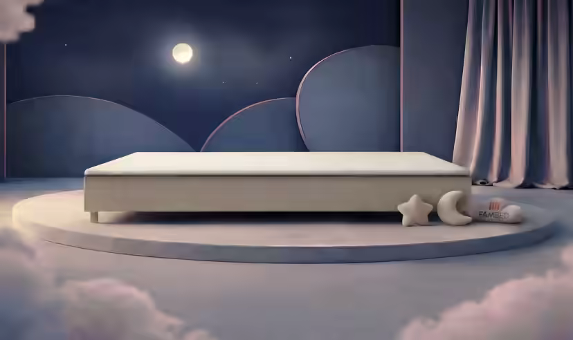 FAMBED family bed in beige, 360 × 210 cm, without headboard